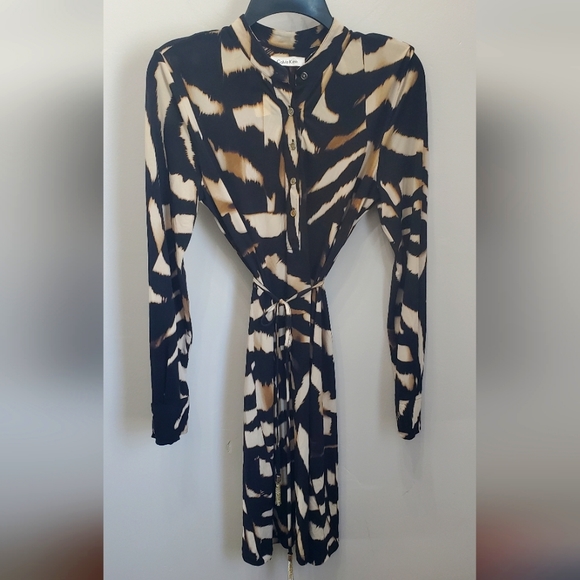 Robe Longue Manches Longues BCBG MAX AZRIA - Imprimé Glacier Combo - Taille XXS - Neuf Avec étiquettes